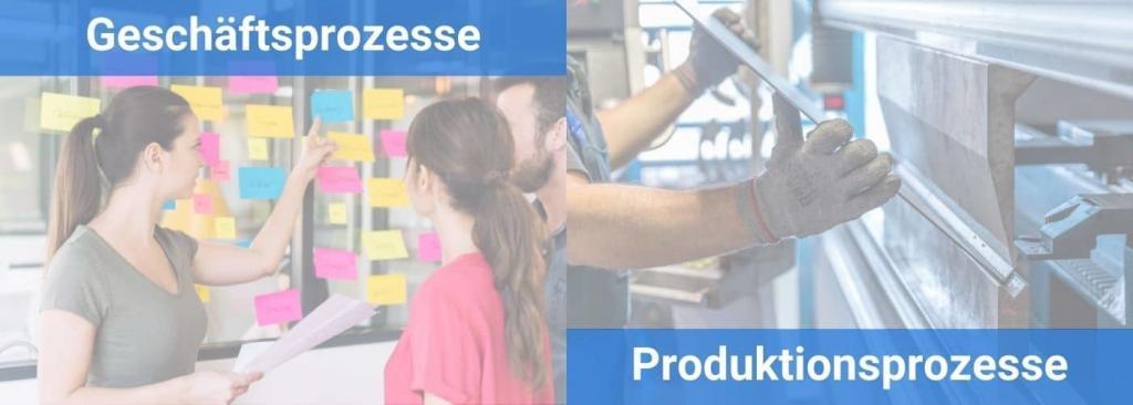 2 Arten der Prozessoptimierung Geschäftsprozesse (Organisatorische Abläufe)
Produktionsprozesse (Herstellung von Waren)