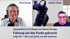 Stephan Joseph und Bernd Geropp bei der Podcast Aufnahme
