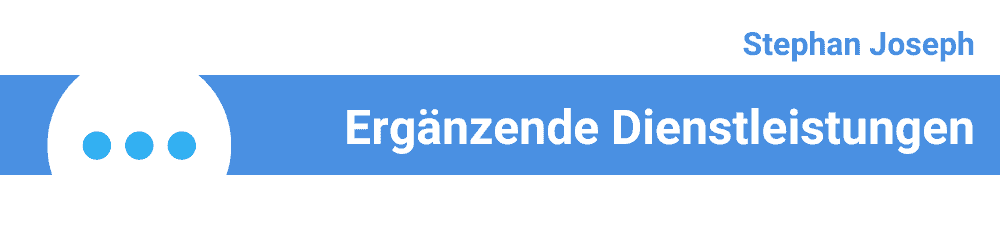 Banner zu ergänzenden Dienstleistungen