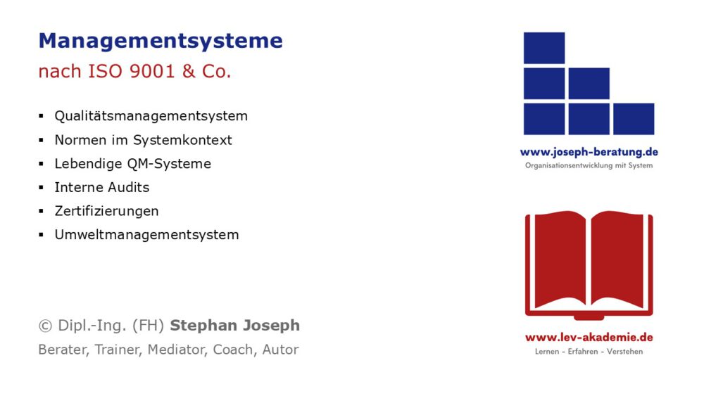Managementsysteme ISO 9001